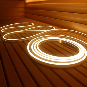 Prosaunas White Sauna Light Kit with Two 10' Flexible LED Strips Prosaunas
