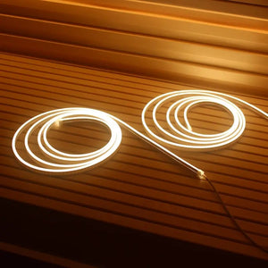 Prosaunas White Sauna Light Kit with Two 10' Flexible LED Strips Prosaunas
