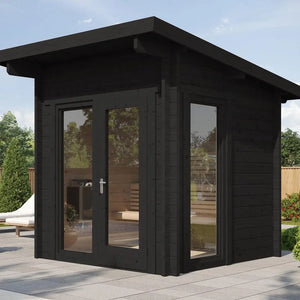 SaunaLife 6-Person Traditional Outdoor Cabin Sauna | Model G4 Sauna Life