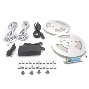 Prosaunas White Sauna Light Kit with Two 10' Flexible LED Strips Prosaunas