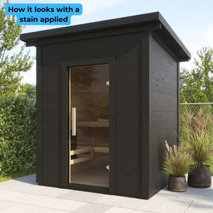 SaunaLife 4-Person Traditional Outdoor Cabin Sauna | Model G2 Sauna Life