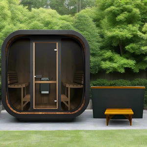 SaunaLife 6 Person 7.6' Long Cube Sauna | Model CL7G Sauna Life