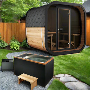 SaunaLife 6 Person 7.6' Long Cube Sauna | Model CL7G Sauna Life