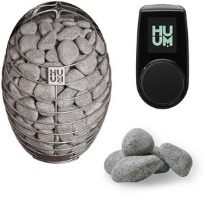 HUUM Drop Electric Sauna Heater Package with UKU Controls & Stones