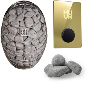 HUUM Drop Electric Sauna Heater Package with UKU Controls & Stones