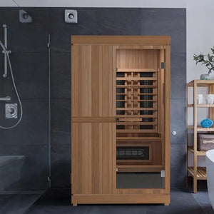 Finnmark Trinity 2-Person Hybrid Infrared & Traditional Steam Sauna & Red Light Therapy | FD-4 Finnmark Designs