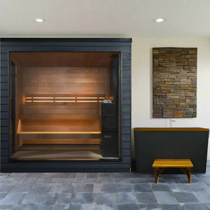 SaunaLife 5-Person Pre-Assembled Outdoor Sauna | Model G6 Sauna Life