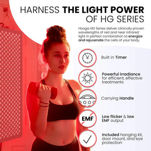 Hooga HG500 - Red Light Therapy Panel For Home, Office and Gym Hooga Health