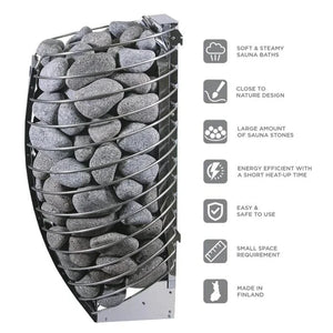 Harvia Spirit Premium Electric Heater Package w/ WiFi and Digital Controller and Stones