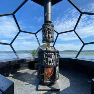 Harvia Legend 240 Duo 21kW Wood Burning Sauna Stove/Fireplace Combo | WK240LDLUX - Fitness Recovery Lab