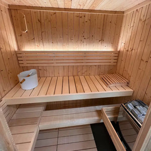SaunaLife 4 Person Traditional Indoor Sauna | Model X6 Sauna Life
