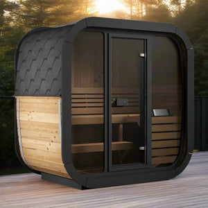 SaunaLife 3 Person 4.1' Long Cube Sauna | Model CL4G Sauna Life