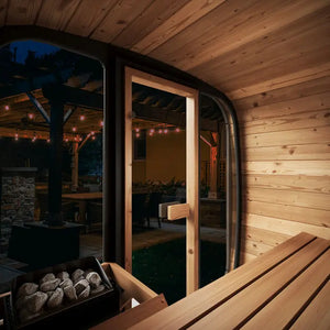 SaunaLife 3 Person 4.1' Long Cube Sauna | Model CL4G Sauna Life