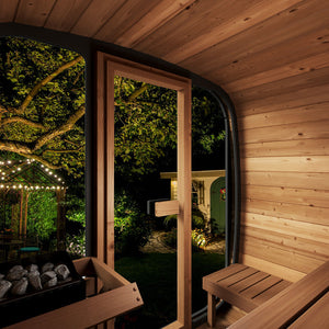 SaunaLife 4 Person 4.6' Long Cube Sauna | Model CL5G Sauna Life