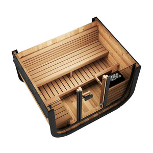 SaunaLife 4 Person 4.6' Long Cube Sauna | Model CL5G Sauna Life