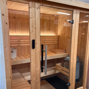 SaunaLife 4 Person Traditional Indoor Sauna | Model X6 Sauna Life