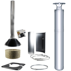 Harvia Chimney Kit for Wood-Burning Stove / Heater WHP1500, 1500mm, Stainless Steel - Fitness Recovery Lab