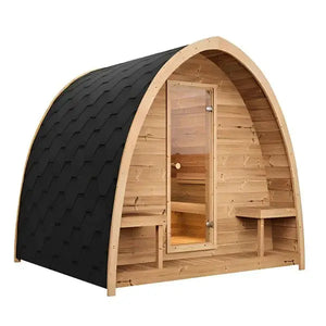 SaunaLife 4-Person Traditional Outdoor Pod Sauna | Model G3 Sauna Life