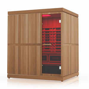 Finnmark Trinity 4-Person Hybrid Infrared & Traditional Steam Sauna & Red Light Therapy | FD-5