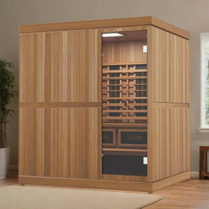 Finnmark Trinity 4-Person Hybrid Infrared & Traditional Steam Sauna & Red Light Therapy | FD-5 Finnmark Designs