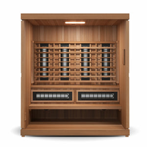 Finnmark Trinity 4-Person Hybrid Infrared & Traditional Steam Sauna & Red Light Therapy | FD-5 Finnmark Designs