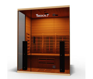 Medical Breakthrough Saunas - Medical 7 Ultra Full Spectrum 3 Person Indoor Infrared Sauna - Fitness Recovery Lab
