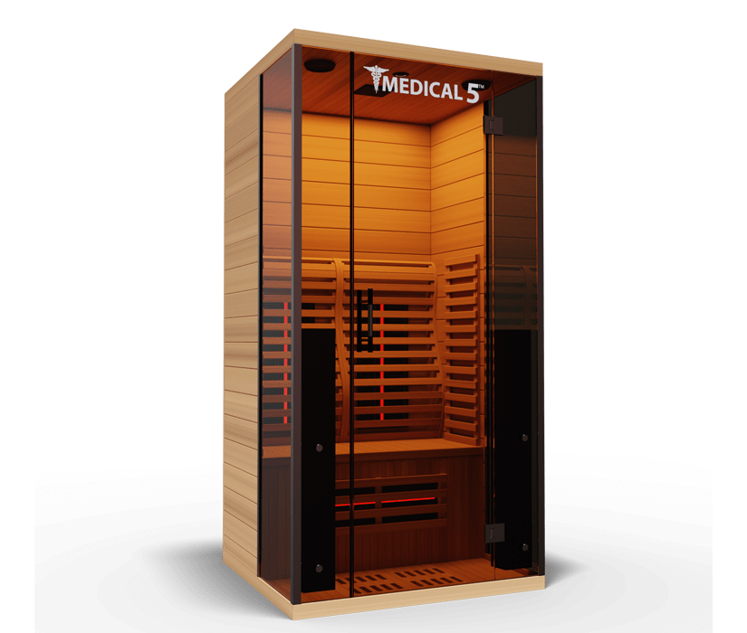 Medical Breakthrough Saunas - Medical 5 Ultra Full Spectrum 1 person Indoor Infrared Sauna - Fitness Recovery Lab