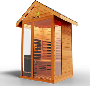 Medical Breakthrough Saunas - Nature 6 - 2 Person Hybrid Steam And Infrared Outdoor Sauna - Fitness Recovery Lab