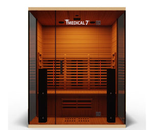 Medical Breakthrough Saunas - Medical 7 Ultra Full Spectrum 3 Person Indoor Infrared Sauna - Fitness Recovery Lab