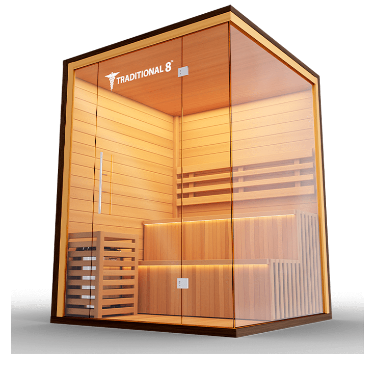 Medical Breakthrough Saunas - Traditional 8 Plus™ 4-5 Person Indoor Steam Sauna - Fitness Recovery Lab
