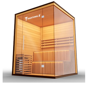 Medical Breakthrough Saunas - Traditional 8 Plus™ 4-5 Person Indoor Steam Sauna - Fitness Recovery Lab