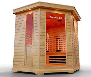 Medical Breakthrough Saunas - Medical 6 Plus Version 2.0 Full Spectrum 4 Person Indoor Infrared Sauna - Fitness Recovery Lab