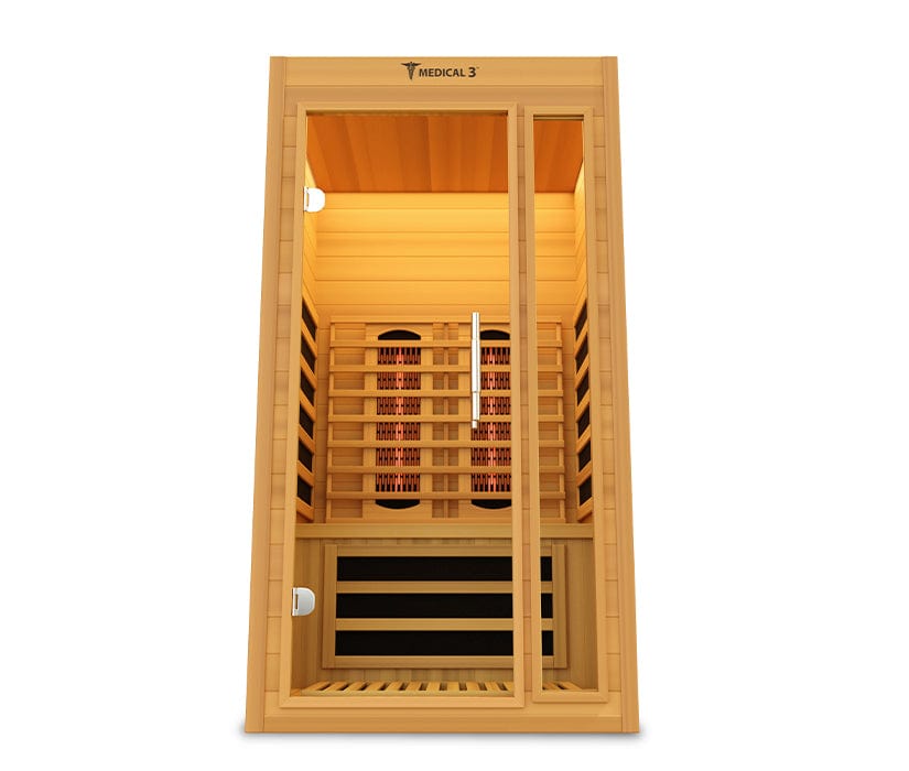 Medical Breakthrough Saunas - Medical 3 Version 2.0 Full Spectrum 1 Person Indoor Infrared Sauna - Fitness Recovery Lab