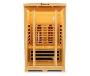 Medical Breakthrough Saunas - Medical 4 Version 2.0 Full Spectrum 2 Person Indoor Infrared Sauna - Fitness Recovery Lab