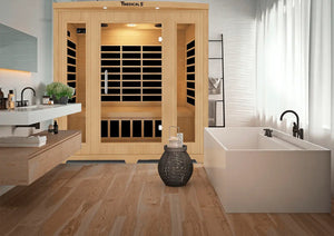 Medical Breakthrough Saunas - Medical 5 Version 2.0 Full Spectrum 3 Person Indoor Infrared Sauna - Fitness Recovery Lab