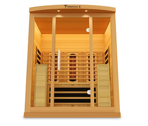 Medical Breakthrough Saunas - Medical 5 Version 2.0 Full Spectrum 3 Person Indoor Infrared Sauna - Fitness Recovery Lab