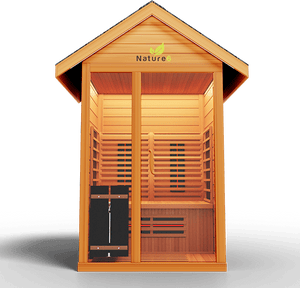 Medical Breakthrough Saunas - Nature 6 - 2 Person Hybrid Steam And Infrared Outdoor Sauna - Fitness Recovery Lab