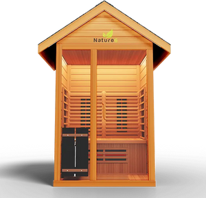 Medical Breakthrough Saunas - Nature 6 - 2 Person Hybrid Steam And Infrared Outdoor Sauna - Fitness Recovery Lab