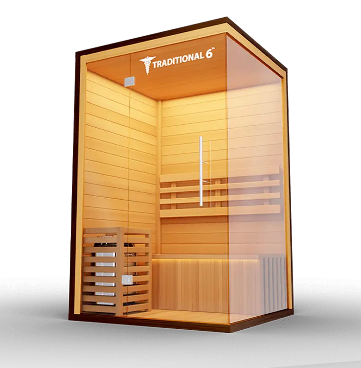 Medical Breakthrough Saunas - Traditional 6™ 3 Person Indoor Steam Sauna - Fitness Recovery Lab