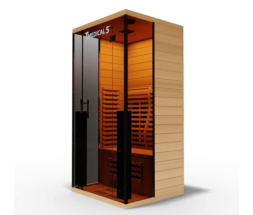 Medical Breakthrough Saunas - Medical 5 Ultra Full Spectrum 1 person Indoor Infrared Sauna - Fitness Recovery Lab