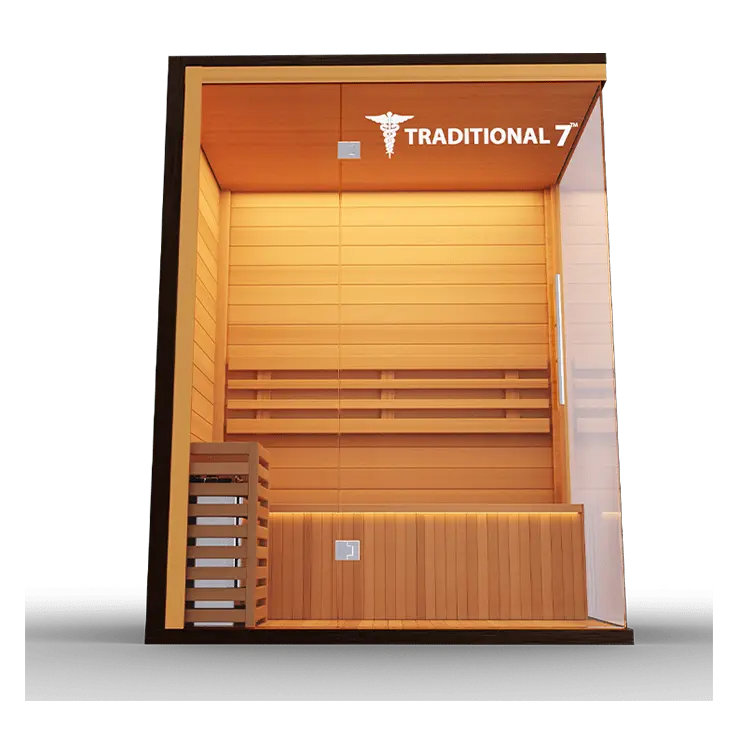 Medical Breakthrough Saunas - Traditional 7™ 4 Person Indoor Steam Sauna - Fitness Recovery Lab