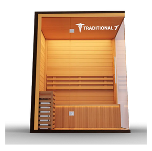 Medical Breakthrough Saunas - Traditional 7™ 4 Person Indoor Steam Sauna - Fitness Recovery Lab