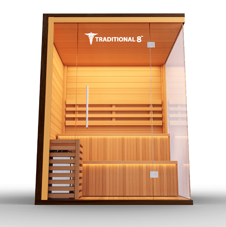 Medical Breakthrough Saunas - Traditional 8 Plus™ 4-5 Person Indoor Steam Sauna - Fitness Recovery Lab