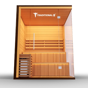 Medical Breakthrough Saunas - Traditional 8 Plus™ 4-5 Person Indoor Steam Sauna - Fitness Recovery Lab