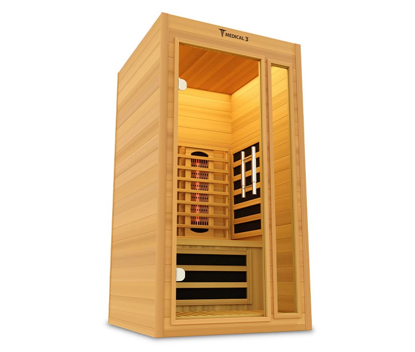 Medical Breakthrough Saunas - Medical 3 Version 2.0 Full Spectrum 1 Person Indoor Infrared Sauna - Fitness Recovery Lab