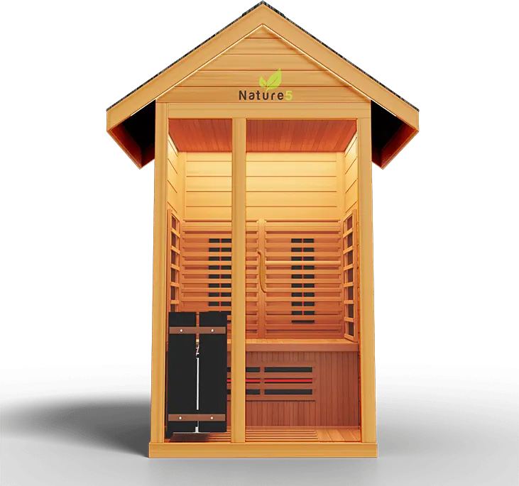 Medical Breakthrough Saunas - Nature 5 - 1 Person Hybrid Steam And Infrared Outdoor Sauna - Fitness Recovery Lab