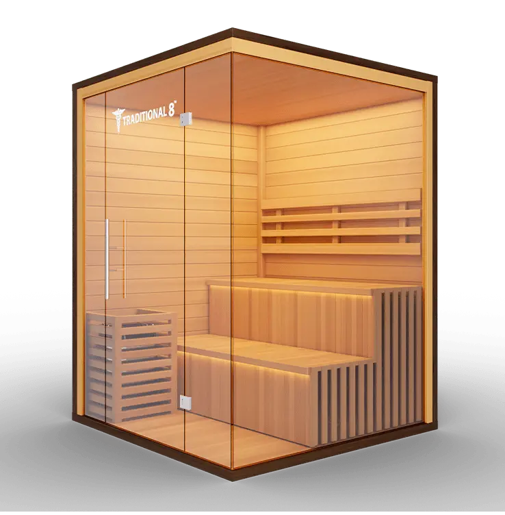 Medical Breakthrough Saunas - Traditional 8 Plus™ 4-5 Person Indoor Steam Sauna - Fitness Recovery Lab