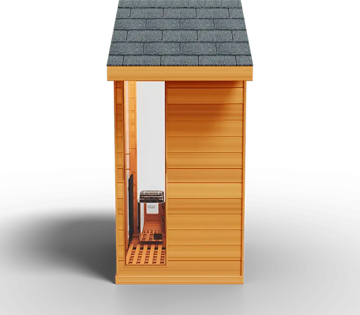 Medical Breakthrough Saunas - Nature 5 - 1 Person Hybrid Steam And Infrared Outdoor Sauna - Fitness Recovery Lab