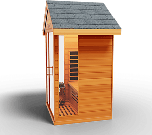 Medical Breakthrough Saunas - Nature 6 - 2 Person Hybrid Steam And Infrared Outdoor Sauna - Fitness Recovery Lab