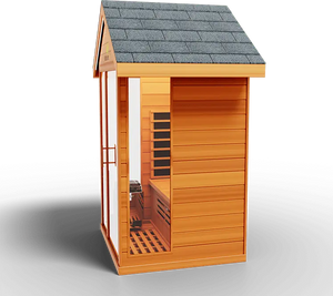 Medical Breakthrough Saunas - Nature 6 - 2 Person Hybrid Steam And Infrared Outdoor Sauna - Fitness Recovery Lab